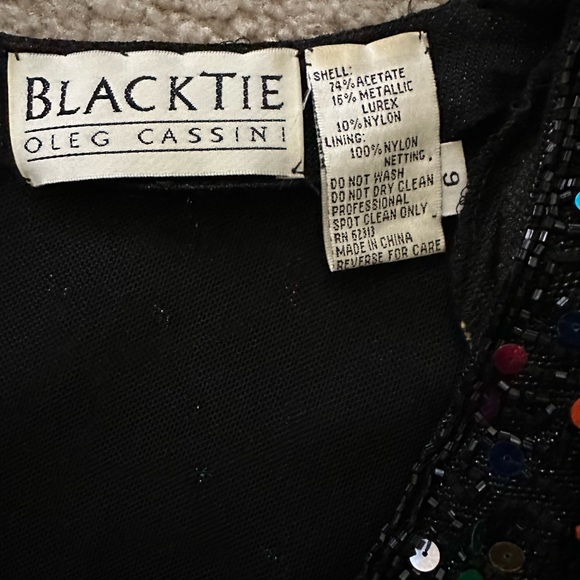 VINTAGE BLACKTIE OLEG CASSINI - Picture 7 of 10